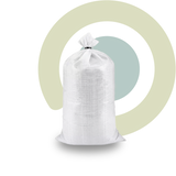 Saco de rafia blanca