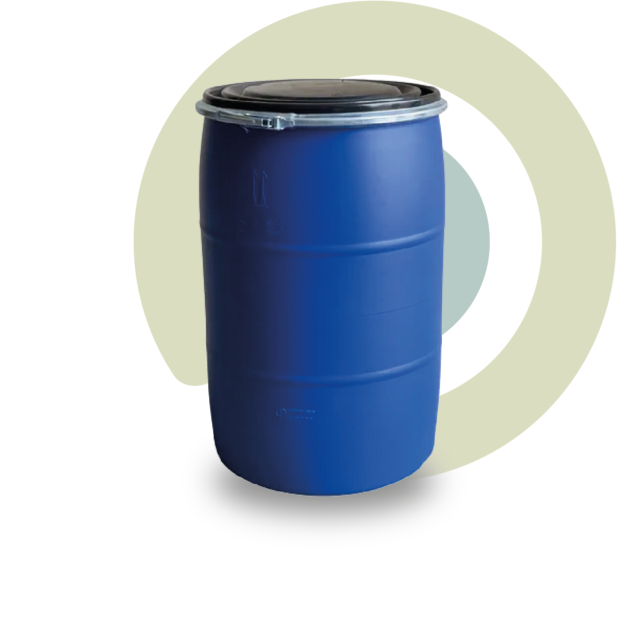 Tambor de plastico azul