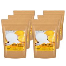 Ácido cítrico 6 bolsas de 1 kg