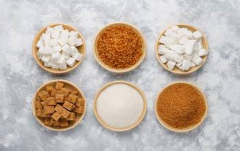 Edulcorantes no calóricos y calóricos.